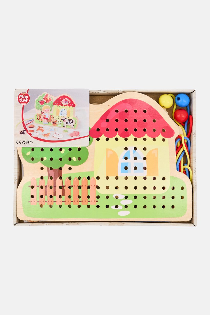 Wooden Puzzle Educational Threading
